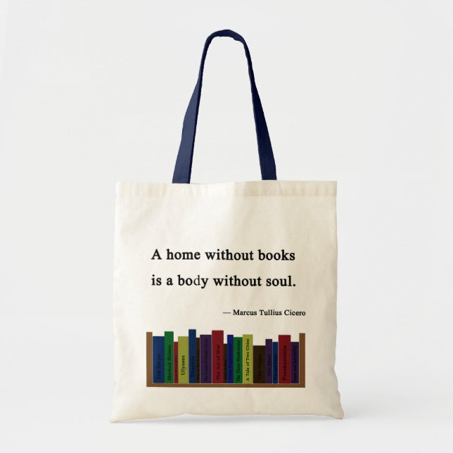 A Home Without Books Tote (Front)
