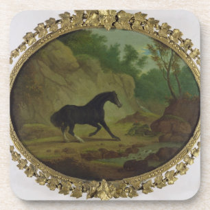A Horse Frightened by a Snake, 1792 (oil on canvas Coaster