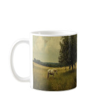 A Horse Grazing In A Field