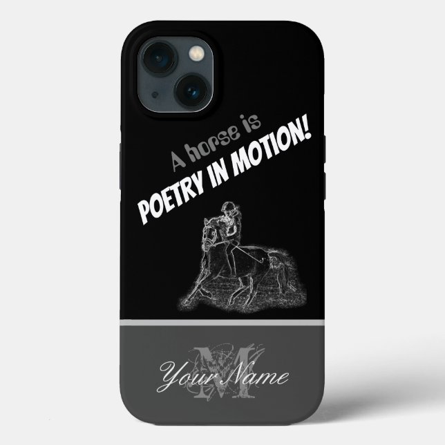 A horse is poetry in motion! Case-Mate iPhone case (Back)