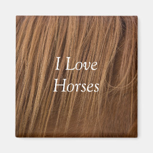 A Horse Mane I Love Horses Magnet
