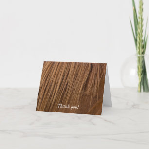A Horse Mane Thank You Card
