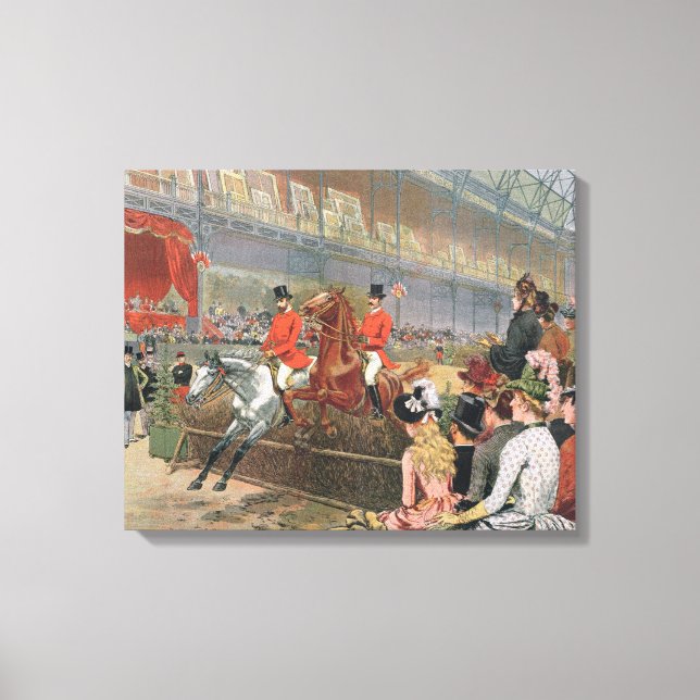 A Horse Race, 1886 Canvas Print (Front)