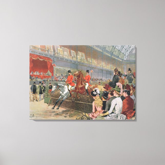 A Horse Race, 1886 Canvas Print (Front)