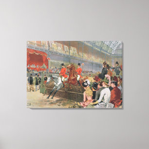A Horse Race, 1886 Canvas Print