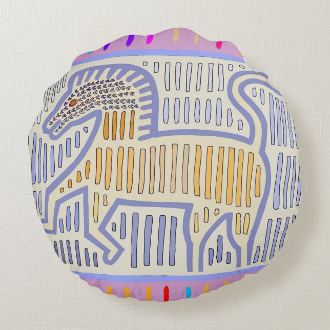 A Horse With No Name Round Cushion (Back)