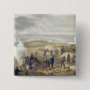A Hot Day in the Batteries, plate from 'The Seat o 15 Cm Square Badge