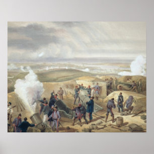 A Hot Day in the Batteries, plate from 'The Seat o Poster