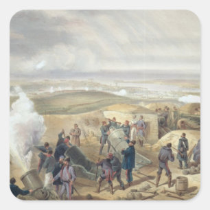 A Hot Day in the Batteries, plate from 'The Seat o Square Sticker