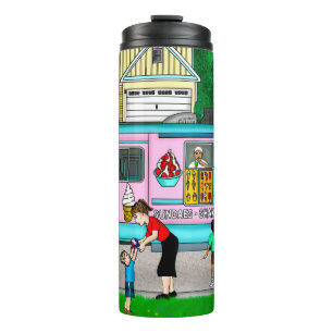 A Hot Summer Day   A Whimsical Illustration Thermal Tumbler