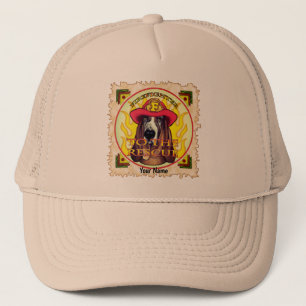 A Hound Dog  Firefighter  hat