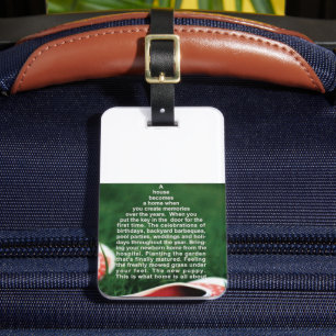 A House Becomes A Home Luggage Tag
