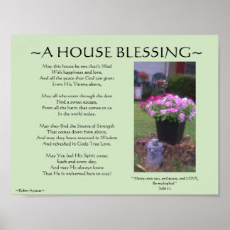 A HOUSE BLESSING POSTER