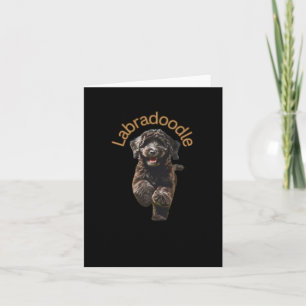 A House Is Not A Home Without A Labradoodle Sticke Card