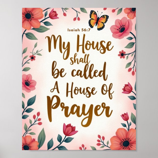 A House of Prayer 8" X 10" Wall Poster (Front)