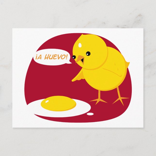 ¡A Huevo! Postcard (Front)