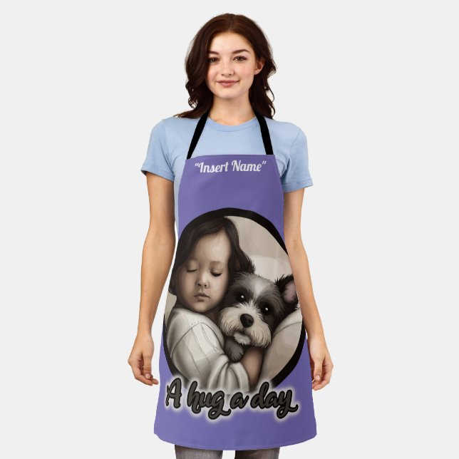 A Hug a Day Apron (Worn)