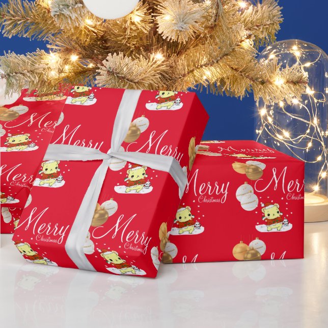 A Hug for Christmas  Wrapping Paper (Holidays)