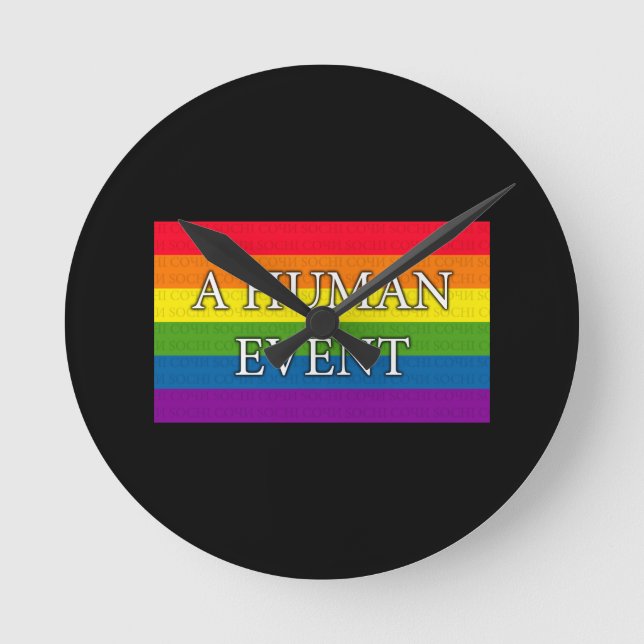A Human Event Round Clock (Front)