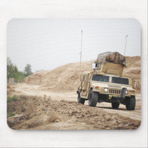 A Humvee conducts security Mouse Mat