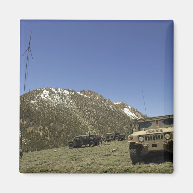 A Humvee is parked at the re-transmitting site Magnet (Front)