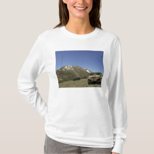 A Humvee is parked at the re-transmitting site T-Shirt
