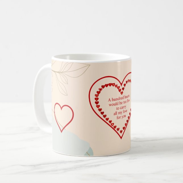 A Hundred Hearts,  Coffee Mug (Front Left)