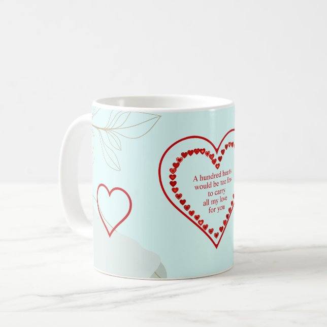 A Hundred Hearts, Coffee Mug (Front Left)