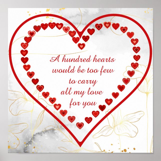 A Hundred Hearts,  Poster (Front)