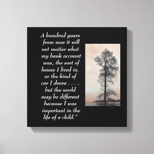 A hundred years  - Canvas art print