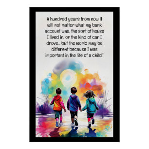 A hundred years from now poster