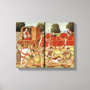 A Hunt, illustration from Ovid's Epistles Canvas Print