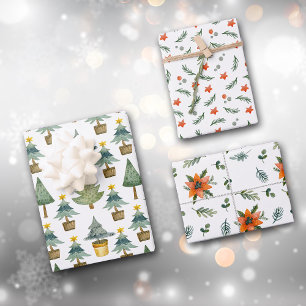 A Hygge Christmas Pattern Wrapping Paper Sheet