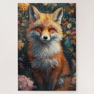 A hyper-realistic fox jigsaw puzzle