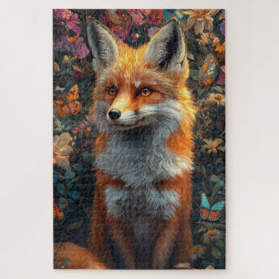 A hyper-realistic fox jigsaw puzzle
