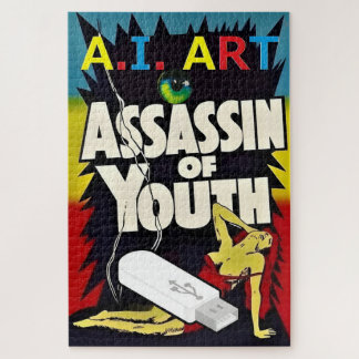 A.I. Art - Assassin of Youth Jigsaw Puzzle