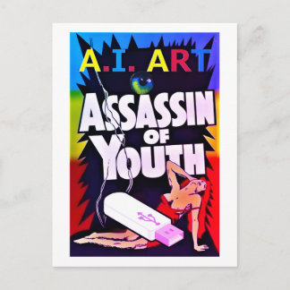 A.I. Art - Assassin of Youth Postcard