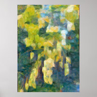 A.I. enhanced photo of seed pods on a tree.