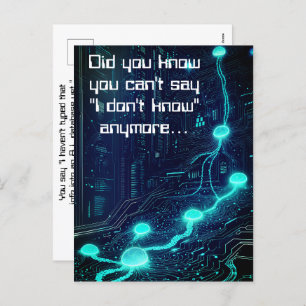 A.I. Essentials Power Of Intelligent Databases AI  Holiday Postcard