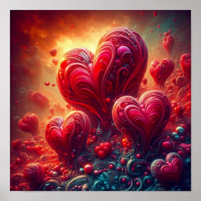 A.I. Hearts Collage Poster (Front)