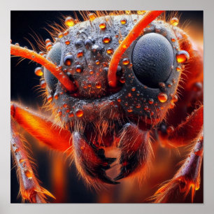 A.I. Macro of Ant Poster