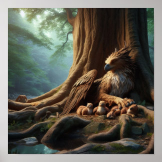 A.I. Mother Griffin and Her Younglings Poster