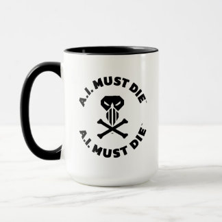 A.I. Must Die™ Logo (Bold Font) Combo Mug