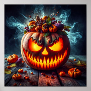 A.I. Nefarious Jack-o'-lantern Poster