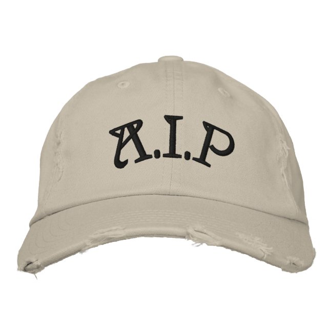 A.I.P established 2010. Embroidered Hat (Front)