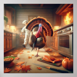 A.I. Turkey and Chef Poster