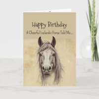 A Icelandic Horse  Personality Birthday 