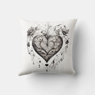 A Illustration of a heart Cushion