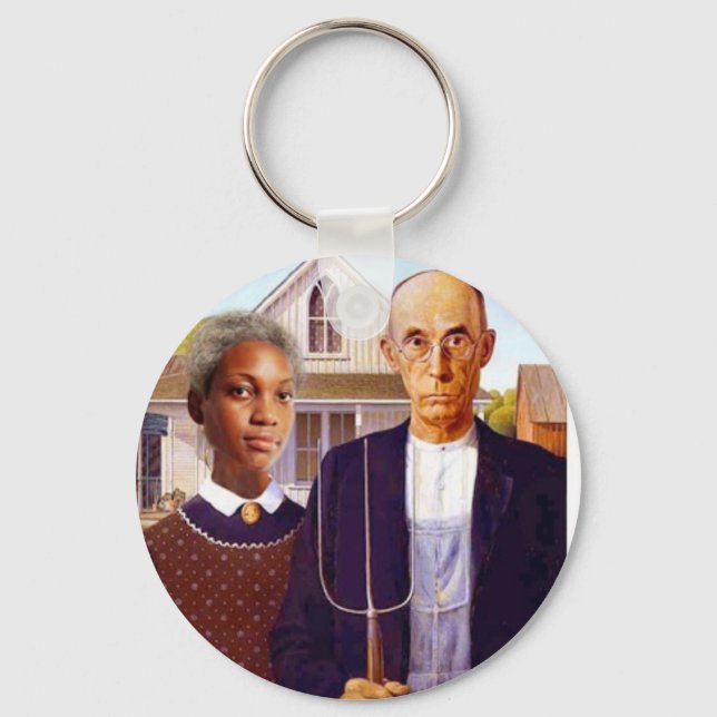a interracial story key ring (Front)