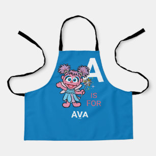 A is for Abby Cadabby   Add Your Name Apron
